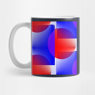 Red, blue and purple Mug